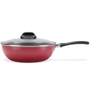 PANELA BRINOX WOK 4.1 LITROS COM TAMPA VERMELHO 7001/168