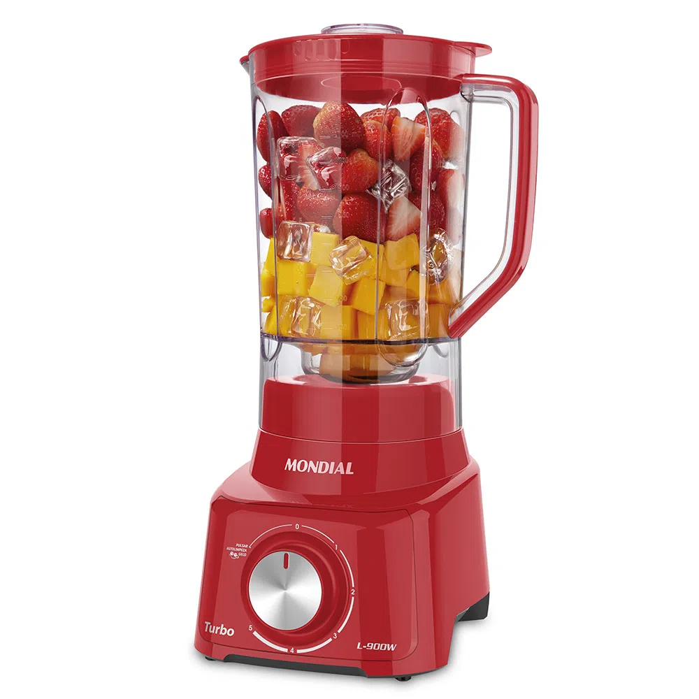 LIQUIDIFICADOR MONDIAL L-900 FR VERMELHO 127V